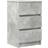 vidaXL Cabinet with 3 Drawers Concrete Grey Sängbord 35x39cm