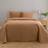 Dunelm Spencer Pinsonic Bedspread Brown (265x265cm)