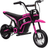 Homcom Electric Motorbike with Twist Grip Throttle 24V Pink