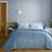 Dunelm Pippa Bedspread Blue (235x235cm)