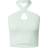 Urban Classics Ladies Rib Knit Crossed Neckholder Top - Pastel Green