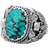 CLOCKS + COLOURS Spectre X Ring - Silver/Turquoise