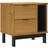 vidaXL Flam Oak Bedside Table 35x49cm