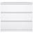 Freemans Naia 3 White Chest of Drawer 77x70.1cm