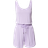 Urban Classics Modal Short Sleeve Jumpsuit - Light Purple