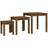 vidaXL 824976 Honey Brown Småbord 55x55cm 3st