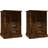 vidaXL Cabinets Smoked Oak Bedside Table 36x43cm 2pcs