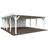 Palmako Dobbelt Carport Med Redsskabsrum Hvid 40.6 m² (Areal )