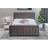 Wade Logan Altgeld Upholstered Ottoman Medium Grey Double Frame Bed