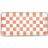 Habitat Checkered Glass Trinket Pink Red Serving Tray