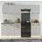 Summer 7 Unit Kitchen Cabinets Set - Light Grey Gloss