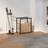 vidaXL Black Steel Firewood Rack 55x30x61 cm