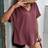 Shein Maternity Waffle Knit Split Batwing Sleeve Tee