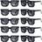 Shein 8pcs Mosaic Glasses For Pixel Glasses