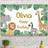 Shein Personalized Jungle Zoo Animal Birthday Background