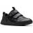 Clarks Laser Cross Kid Leather Shoes - Black