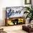 Homcom Entertainment Centre with LED Lights Rustic Brown TV Bench