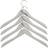 Hay Soft Coat Slim Grey Hanger 44cm 4pcs