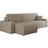 Mirjan24 Piano L Cord Beige Soffa 244cm 5-sits