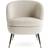 Dunelm Marcie Luxe Ivory Lounge Chair 75cm