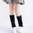 Shein Kids Girls Warm Knitted Leg Warmers - Suitable