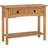 SECONIQUE Corona Distressed Waxed Pine Console Table 34.5x90cm
