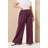 Yours Wide Leg Joggers Women's Curve Plus Size - Burgundy
