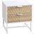 Homcom Modern White Bedside Table 39x45cm