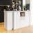 Latitude Run 360° Rotating Bar Table Liquor Cabinet