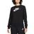 Nike Sportswear Club Fleece Women's Logo Crew Neck Sweatshirt - Black/White