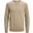 Jack & Jones Emil Plain Knitted Pullover - Beige/Coriander