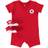 Converse Baby Summer Suit with Socks - University Red (56A247-U10)
