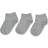 mp Denmark Plain Cotton Footie 3-pack - Grey Melange (99012)