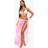 boohoo Tie Dye Beaded Beach Sarong - Pink