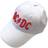 AC/DC Voltage Band Logo Strapback Baseball Cap - White