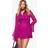 boohoo Chiffon Cowl Neck Mini Dress - Pink