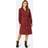 Yumi Cord Midi Shirt Dress - Burgundy