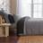 Dunelm Portloe Gingham Bed Sheet Black, White (200x150cm)