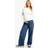 boohoo Womens Maternity Over The Bump Wide Leg Jeans Blue