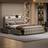 Metro Upholstered With LED Lights And 4 Drawers 140 x 200 cm Frame Bed