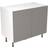 KitchenKIT Slab 100cm Base Unit - Gloss Dust Grey