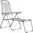 Fiam Chaise Longue Spaghetti Structure Aluminium Toile Gris