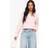 boohoo Cotton Poplin Cropped Shirt - Pink