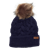 Barbour Penshaw Cable Knit Beanie - Navy