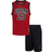 Nike Little Kid's Muscle Tank & Shorts Set - Black/Red (857559-023)