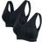 Urban Classics Padded Sports Bra 2-pack - Black