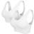 Urban Classics Padded Sports Bra 2-pack - White