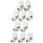 Amazon Cotton Long Socks 10-pack - White/Grey
