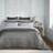 Dunelm Anders Linea Bedspread Grey (235x235cm)