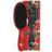 Fan Palm Hair Brush Medium Red Poppy